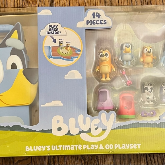 Bluey | Toys | Bluey Ultimate Play Go Playset 4 Piece Carrying Case Nwt ...